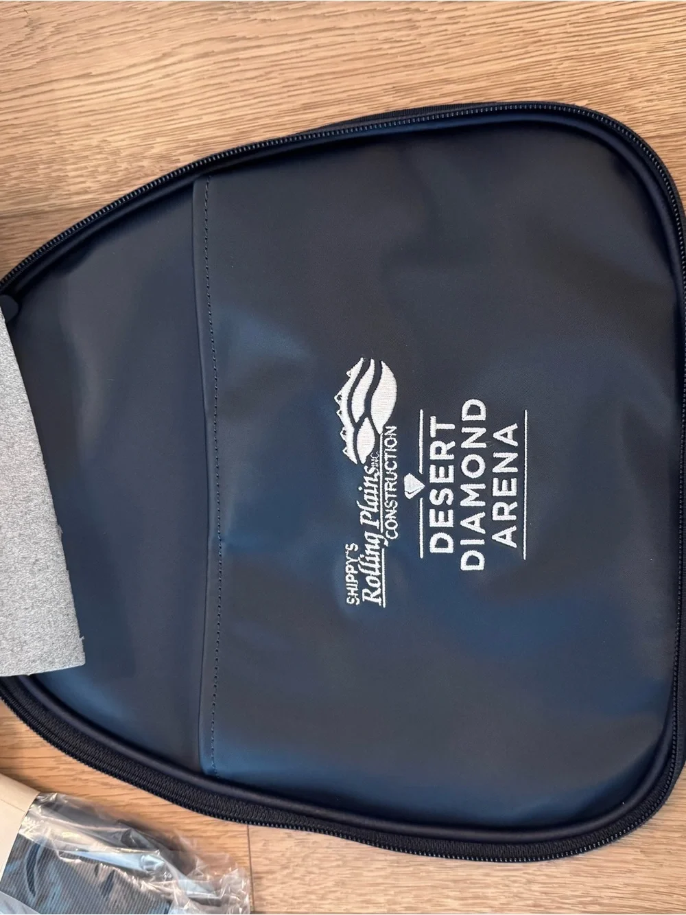 Navy Travel Ultimate Garment Bag with Orange Accent - Stitch